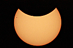 Maximuim de l'éclipse solaire partielle du 29 mars 2025